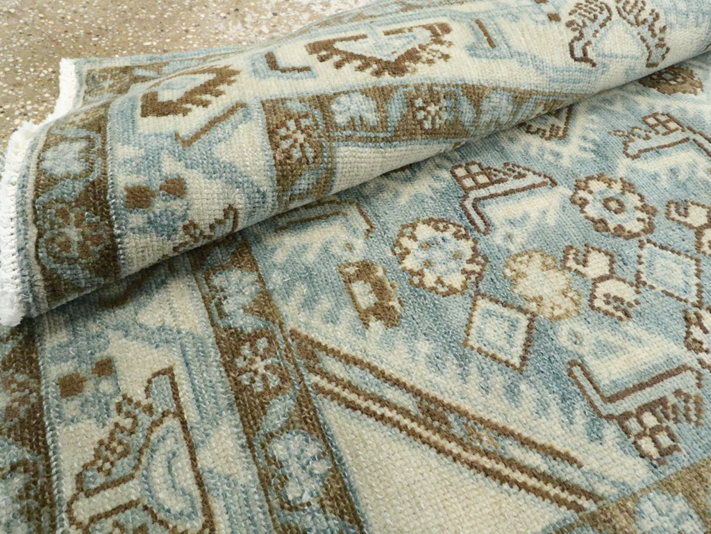 Vintage Persian Malayer Throw Rug, No.26371 - Galerie Shabab