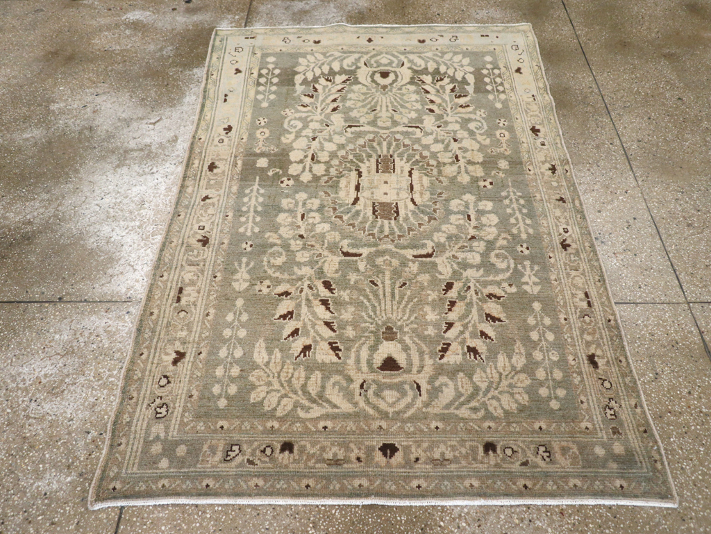 Vintage Persian Malayer Accent Rug, No.26394 - Galerie Shabab