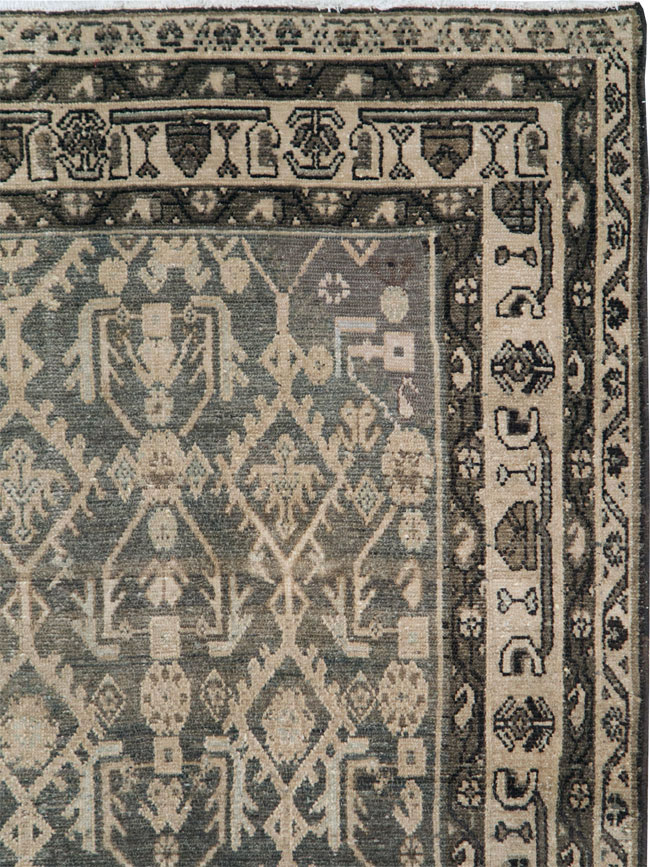 Vintage Persian Malayer Gallery Carpet, No.26403 - Galerie Shabab