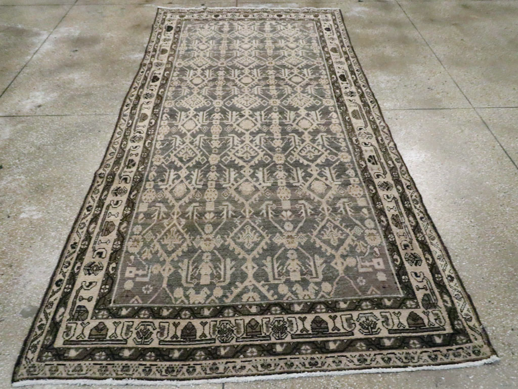 Vintage Persian Malayer Gallery Carpet, No.26403 - Galerie Shabab