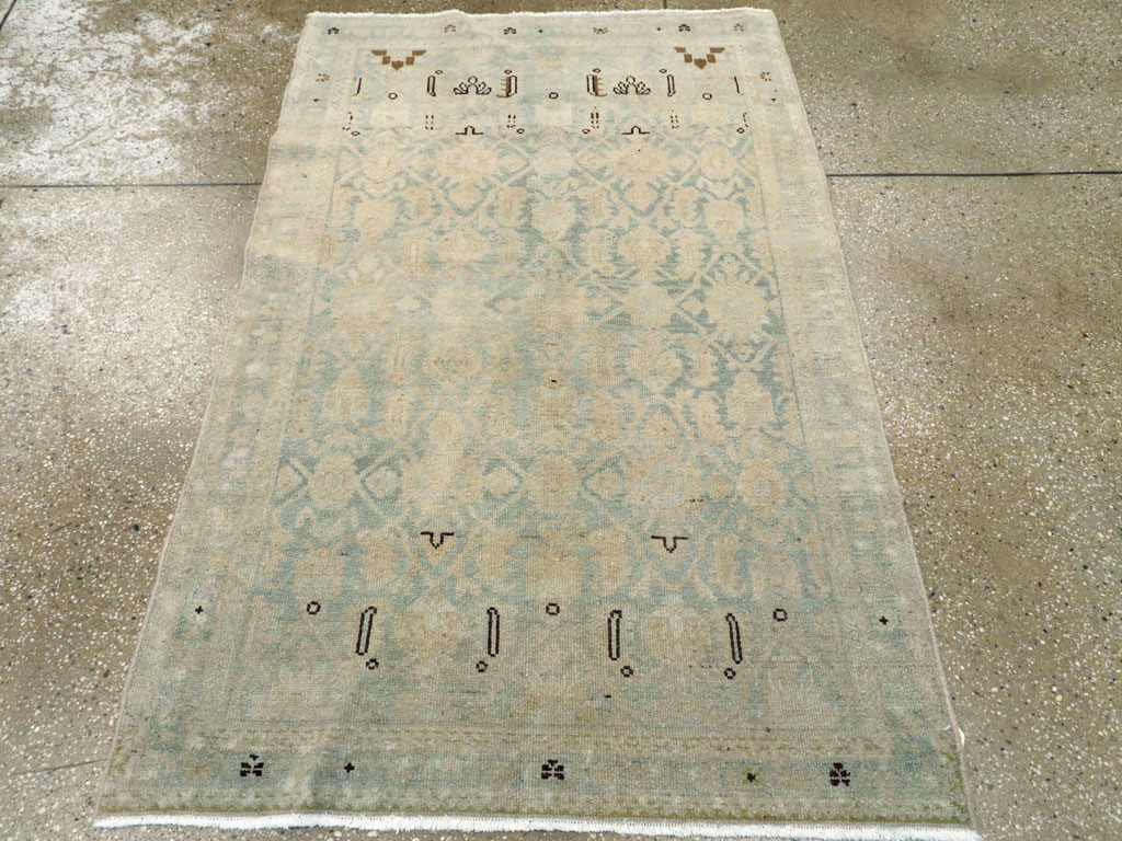 Vintage Persian Malayer Throw Rug, No.26408 - Galerie Shabab