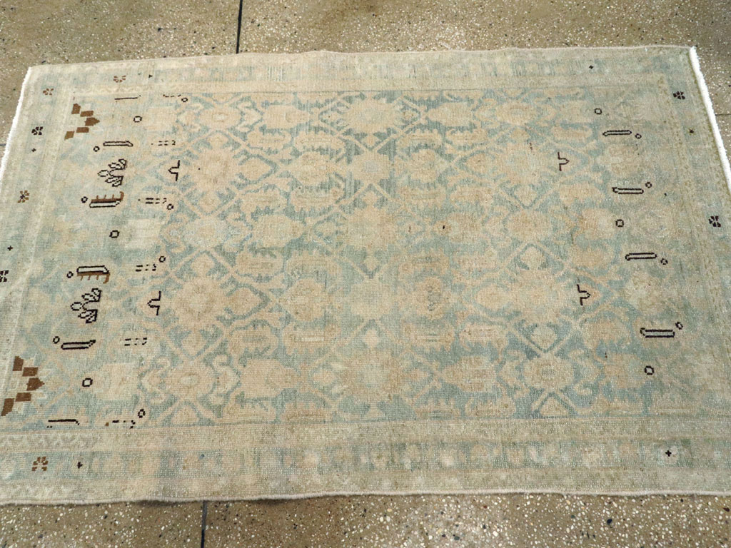 Vintage Persian Malayer Throw Rug, No.26408 - Galerie Shabab