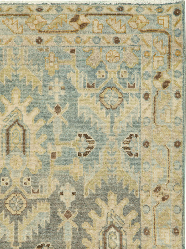 Vintage Persian Malayer Throw Rug, No.26409 - Galerie Shabab