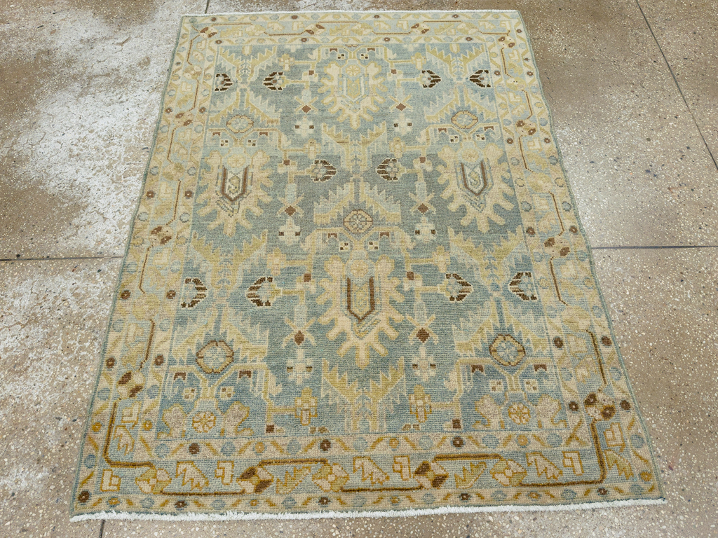 Vintage Persian Malayer Throw Rug, No.26409 - Galerie Shabab