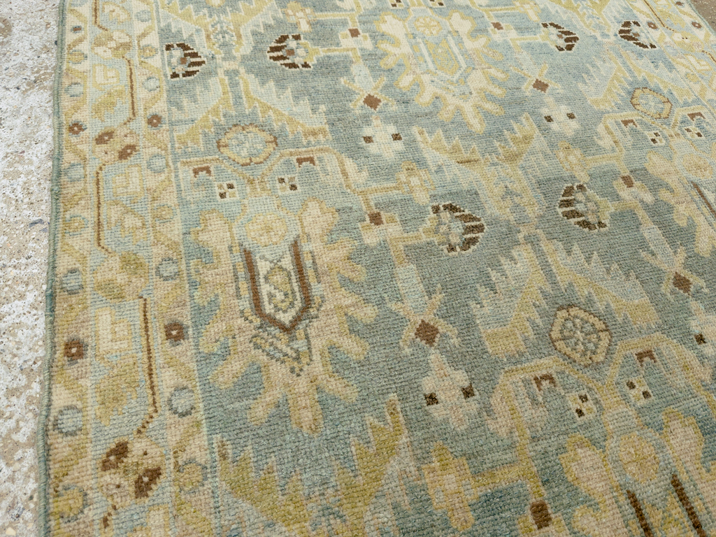 Vintage Persian Malayer Throw Rug, No.26409 - Galerie Shabab
