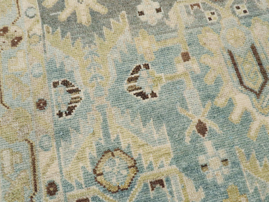 Vintage Persian Malayer Throw Rug, No.26409 - Galerie Shabab