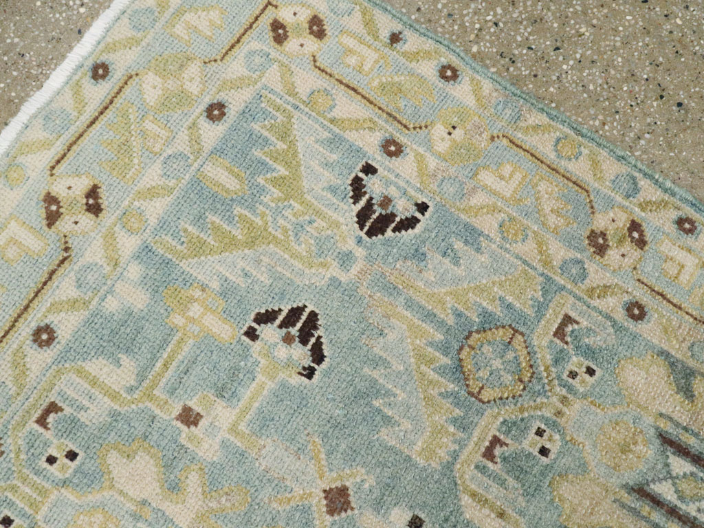 Vintage Persian Malayer Throw Rug, No.26409 - Galerie Shabab