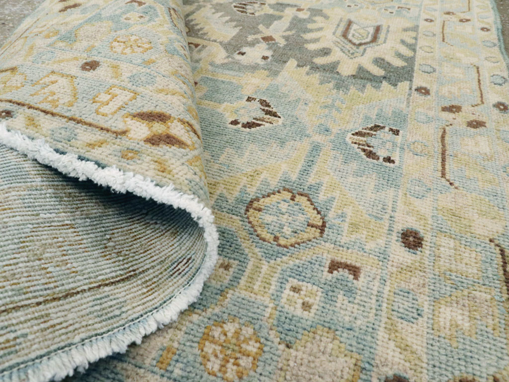 Vintage Persian Malayer Throw Rug, No.26409 - Galerie Shabab