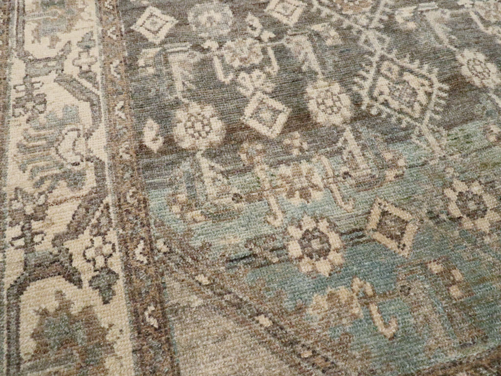Vintage Persian Malayer Throw Rug, No.26417 - Galerie Shabab