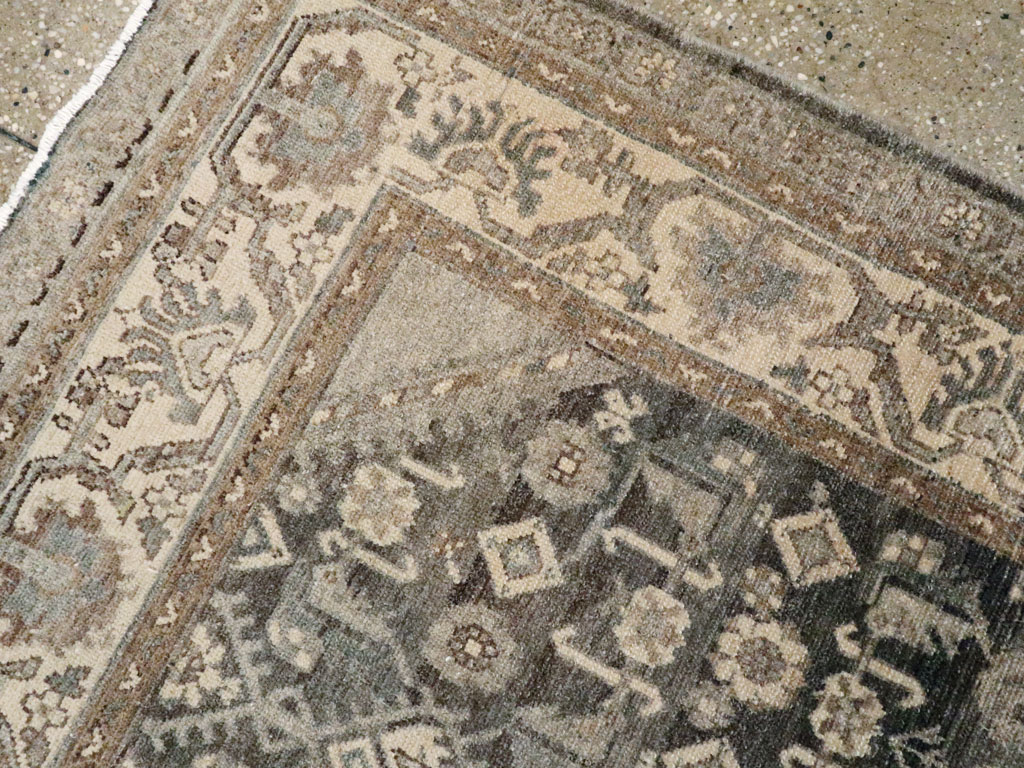 Vintage Persian Malayer Throw Rug, No.26417 - Galerie Shabab