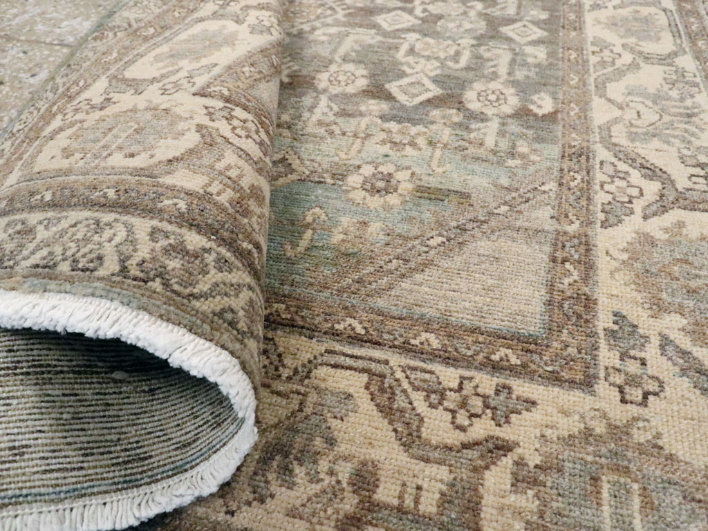 Vintage Persian Malayer Throw Rug, No.26417 - Galerie Shabab