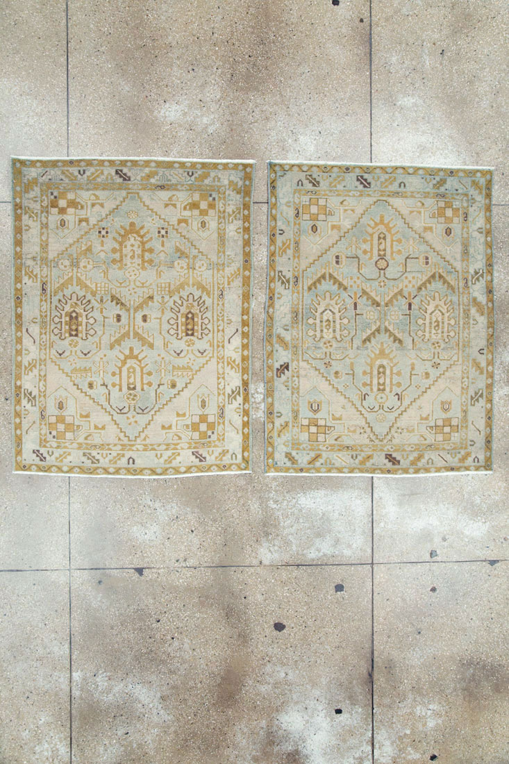 Vintage Persian Malayer Rug (Pair: 2 of 2), No.26419 - Galerie Shabab