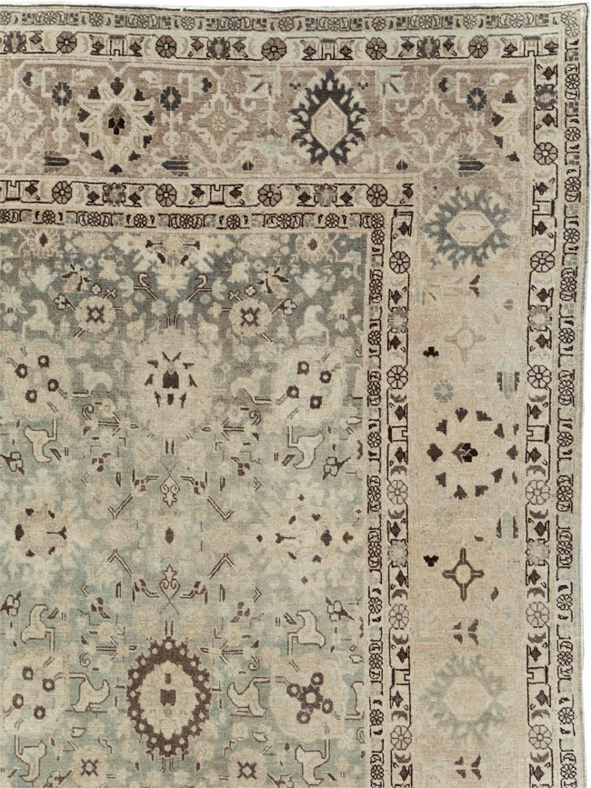 Antique Persian Tabriz Room Size Carpet, No.26421 - Galerie Shabab