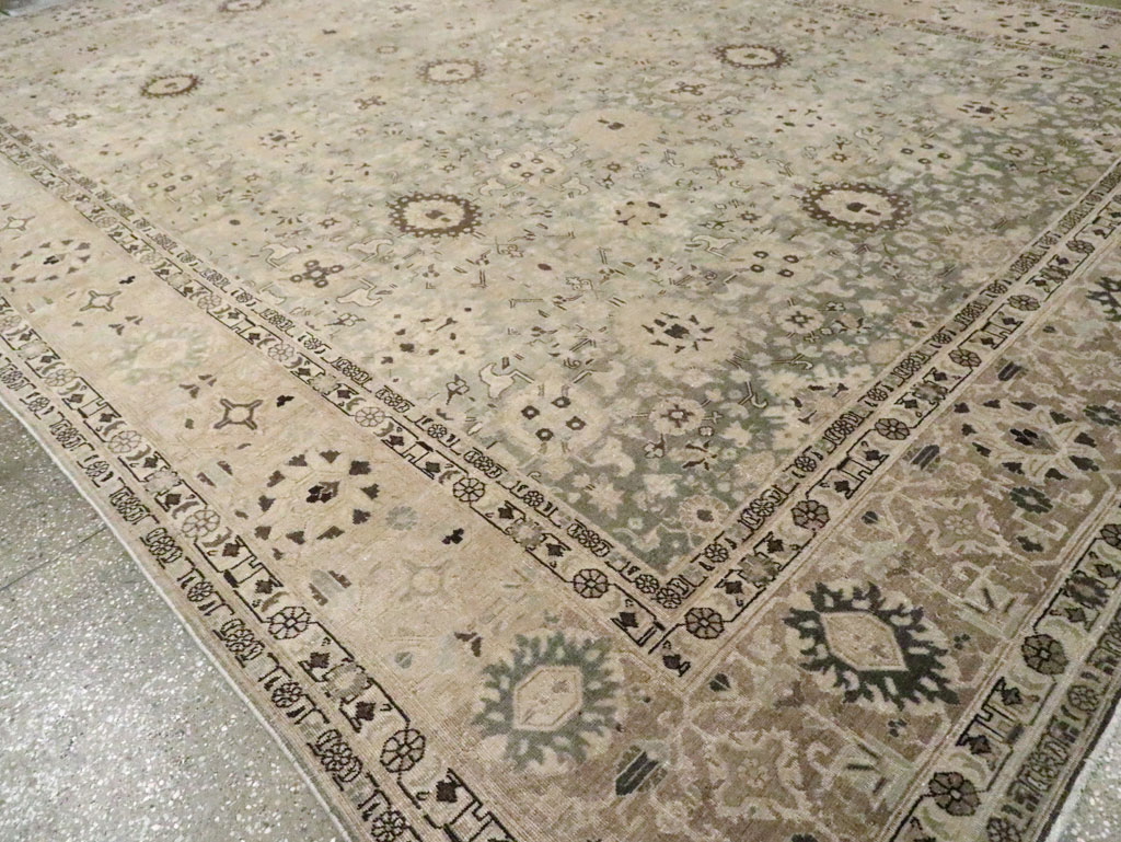 Antique Persian Tabriz Room Size Carpet, No.26421 - Galerie Shabab