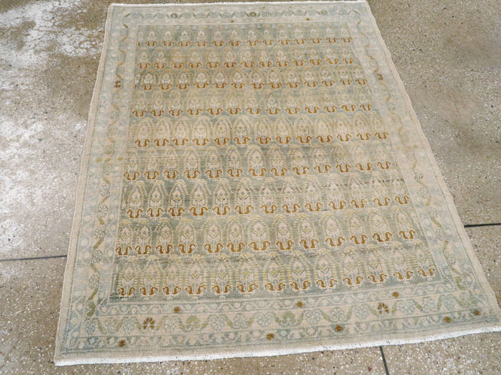 Vintage Persian Malayer Throw Rug, No.26423 - Galerie Shabab