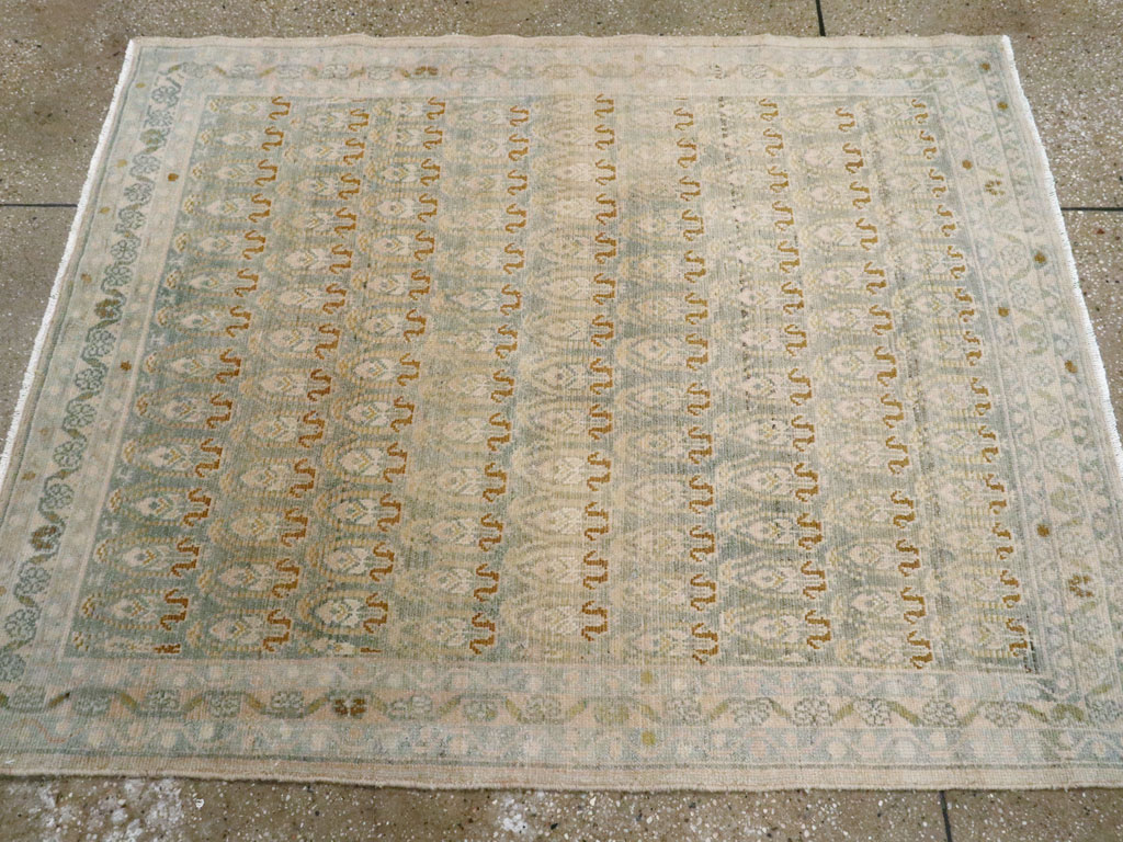 Vintage Persian Malayer Throw Rug, No.26423 - Galerie Shabab