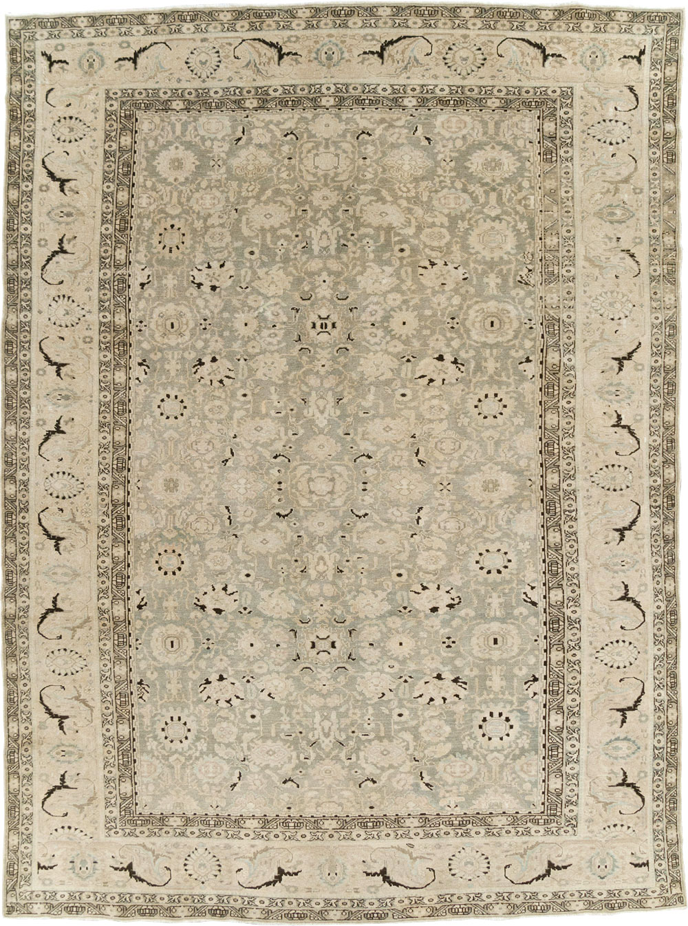 Vintage Persian Malayer Room Size Carpet, No.26424 - Galerie Shabab