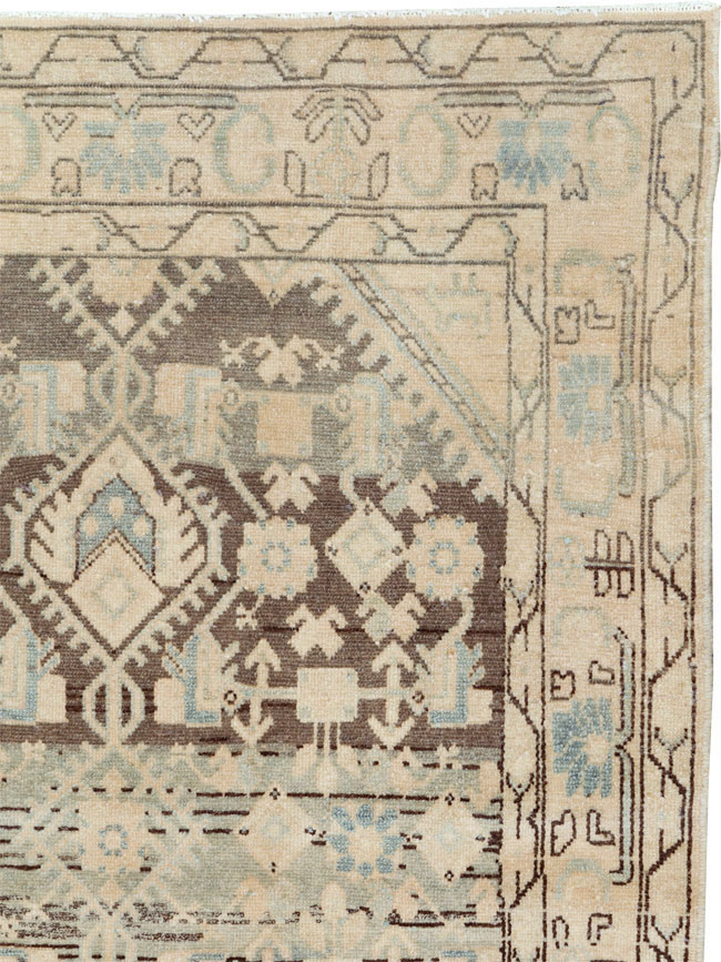 Vintage Persian Malayer Throw Rug, No.26427 - Galerie Shabab