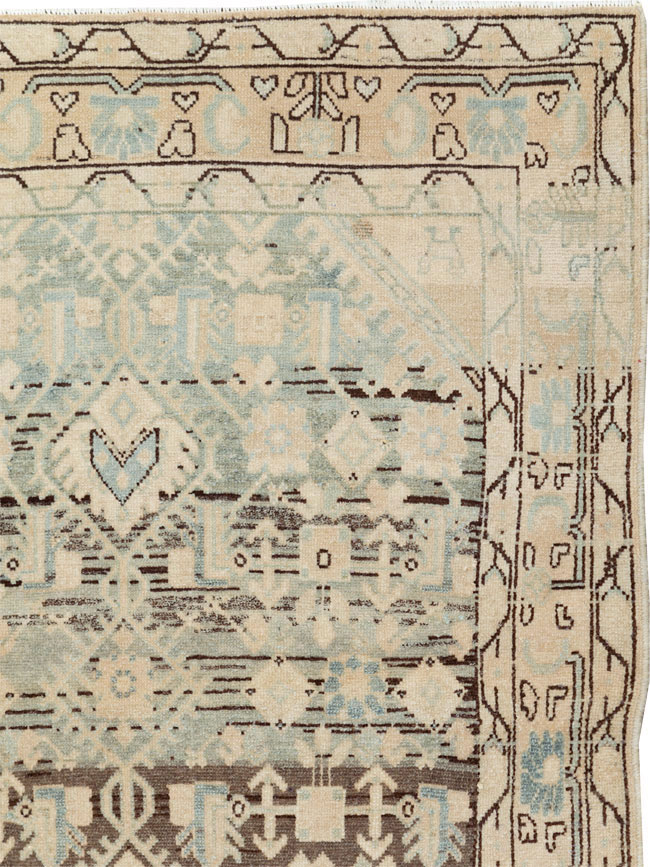 Vintage Persian Malayer Throw Rug, No.26427 - Galerie Shabab