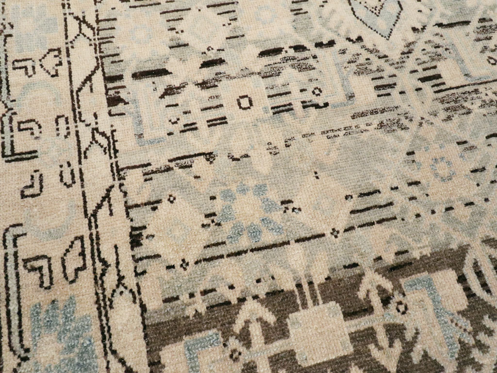 Vintage Persian Malayer Throw Rug, No.26427 - Galerie Shabab