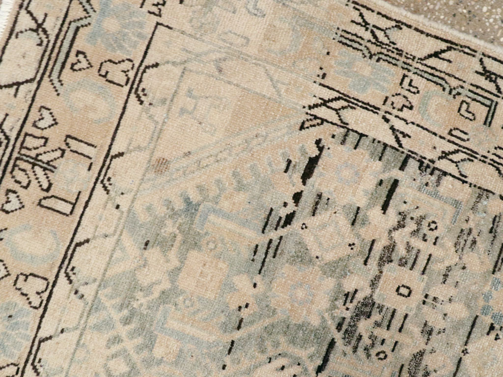 Vintage Persian Malayer Throw Rug, No.26427 - Galerie Shabab