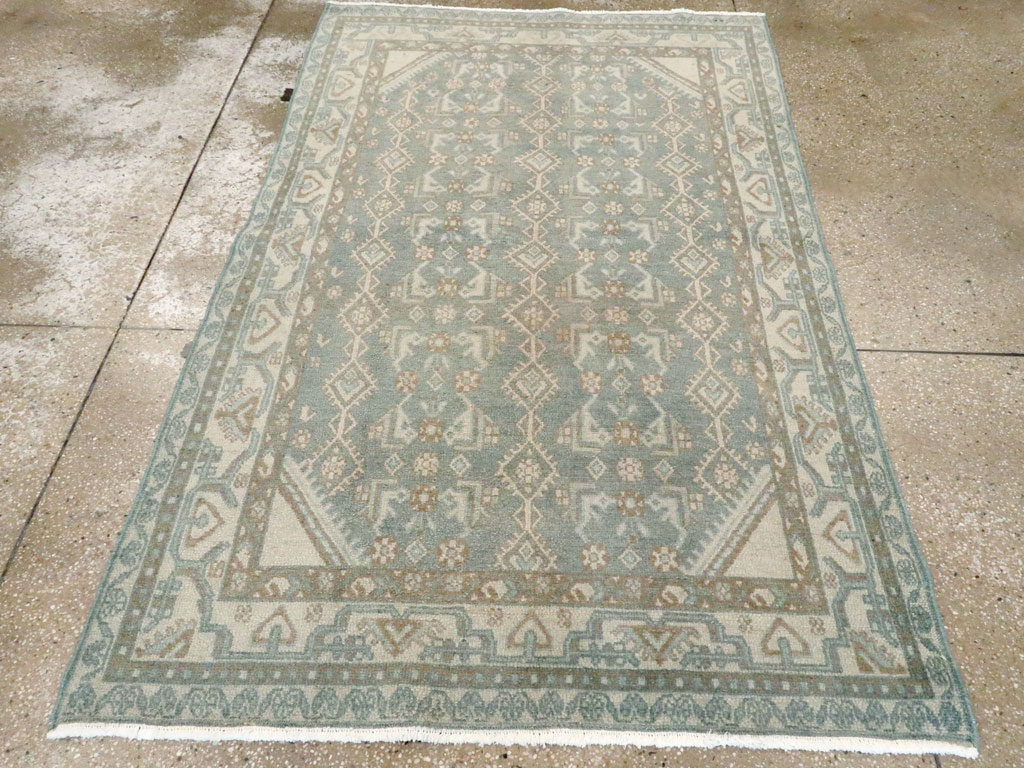 Vintage Persian Malayer Accent Rug, No.26434 - Galerie Shabab