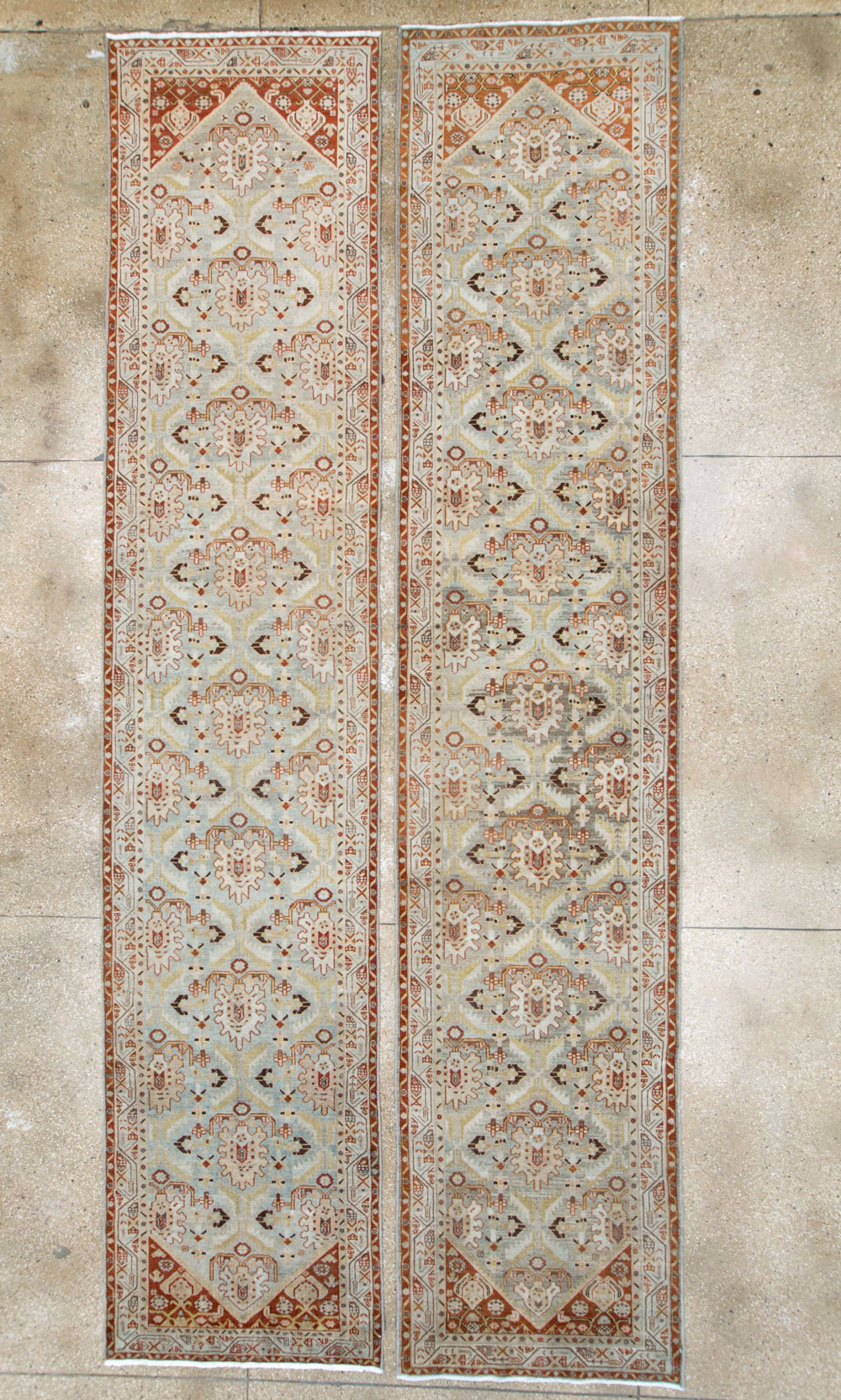 Vintage Persian Malayer Runner (Pair: 2 of 2), No.26438 - Galerie Shabab
