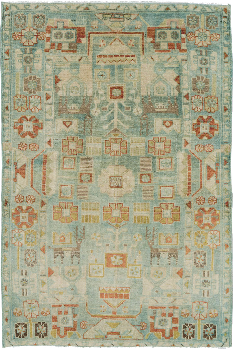 Vintage Persian Malayer Rug, No.26442 - Galerie Shabab