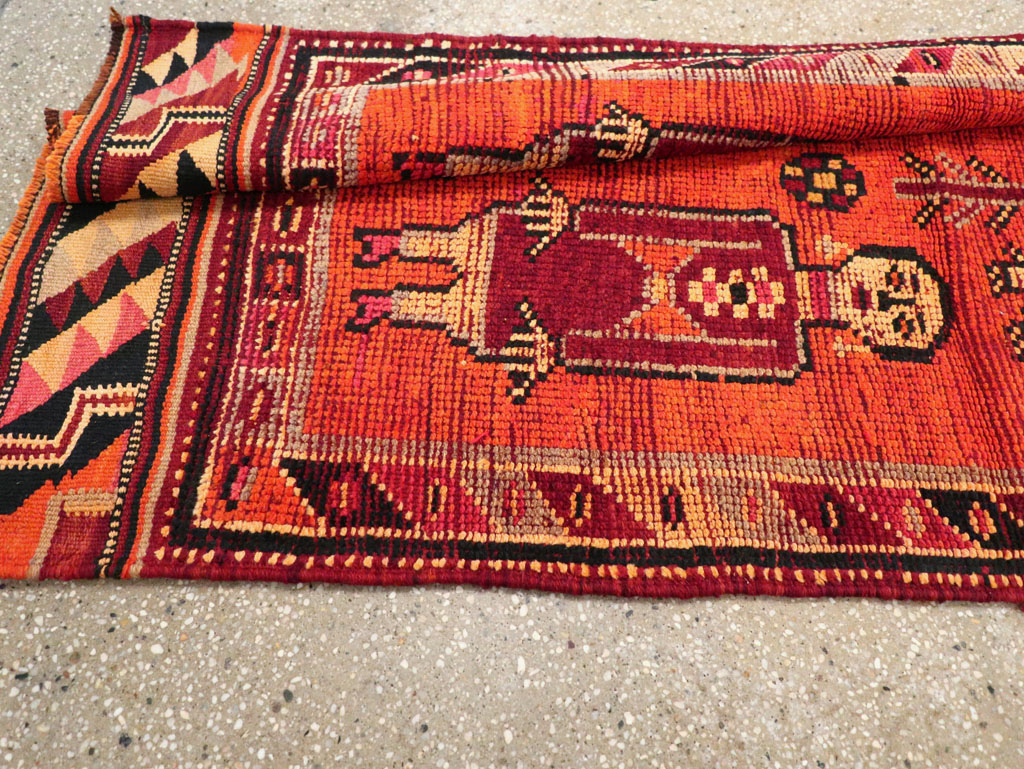 Vintage Anatolian Pictorial Runner, No.26447 - Galerie Shabab