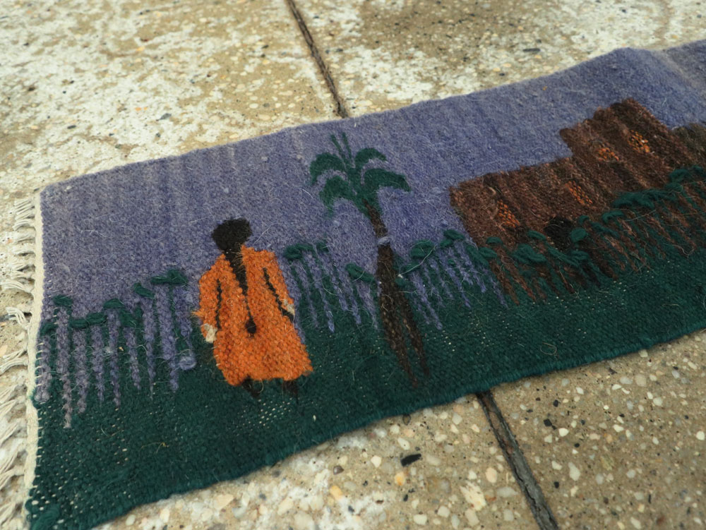 Vintage Turkish Pictorial Kilim, No.26457 - Galerie Shabab