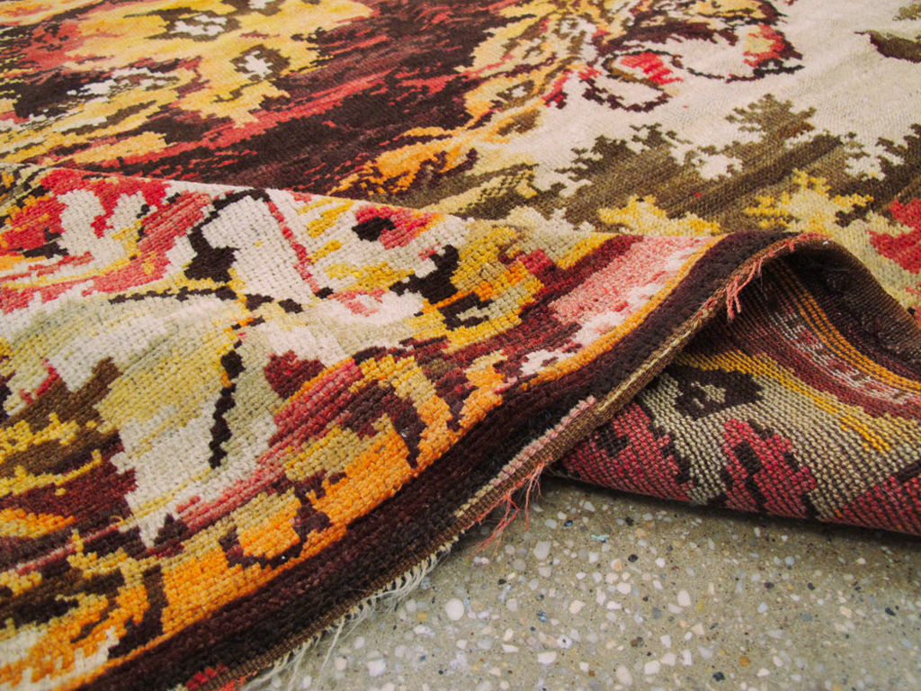 Vintage Pictorial Karabagh Rug, No.26458 - Galerie Shabab