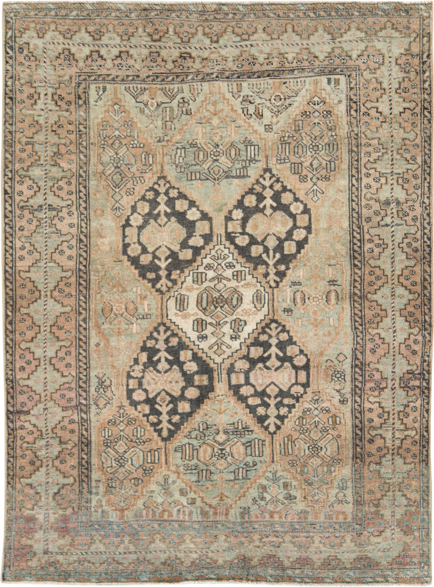 Antique Persian Afshar Accent Rug, No.26460 - Galerie Shabab
