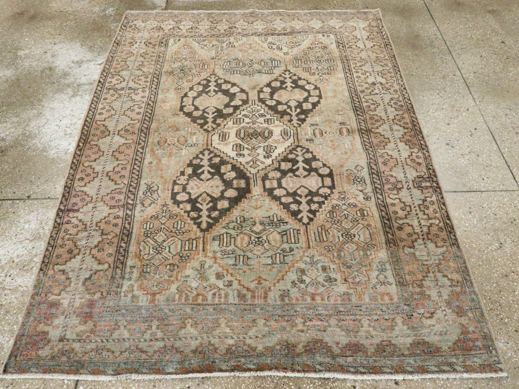 Antique Persian Afshar Accent Rug, No.26460 - Galerie Shabab