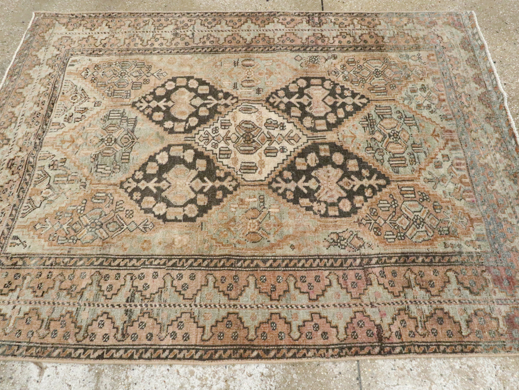 Antique Persian Afshar Accent Rug, No.26460 - Galerie Shabab