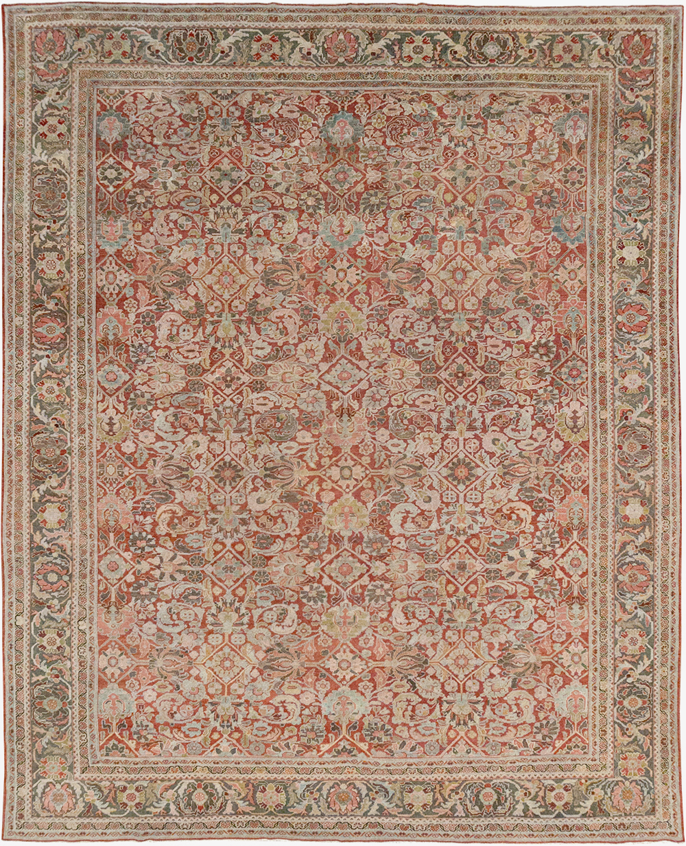 Antique Persian Mahal Room Size Carpet, No.26462 - Galerie Shabab