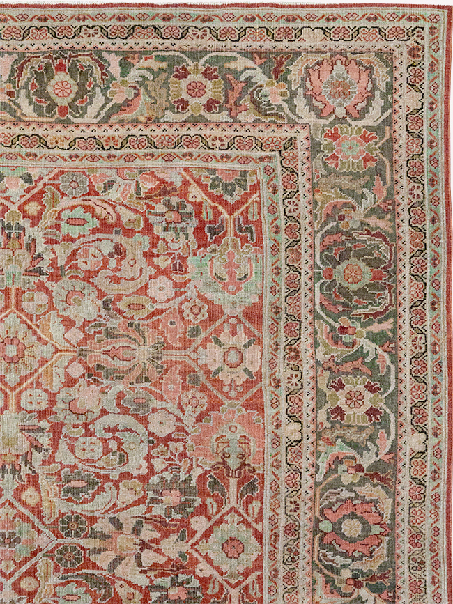 Antique Persian Mahal Room Size Carpet, No.26462 - Galerie Shabab