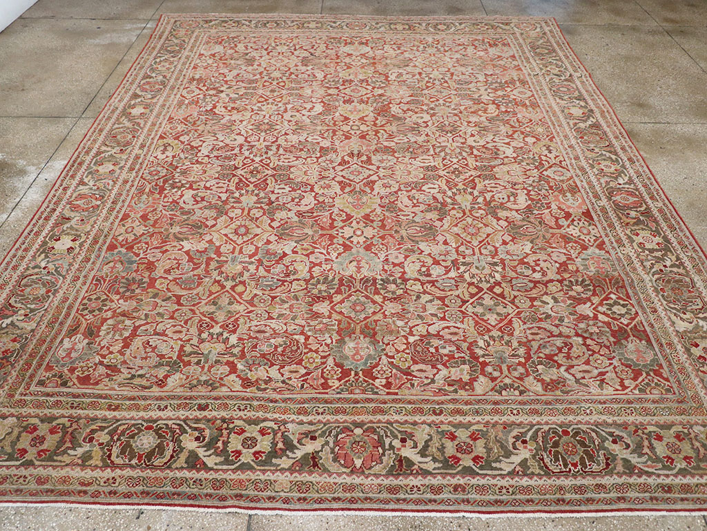Antique Persian Mahal Room Size Carpet, No.26462 - Galerie Shabab