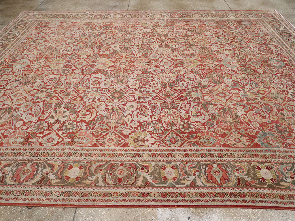 Antique Persian Mahal Room Size Carpet, No.26462 - Galerie Shabab