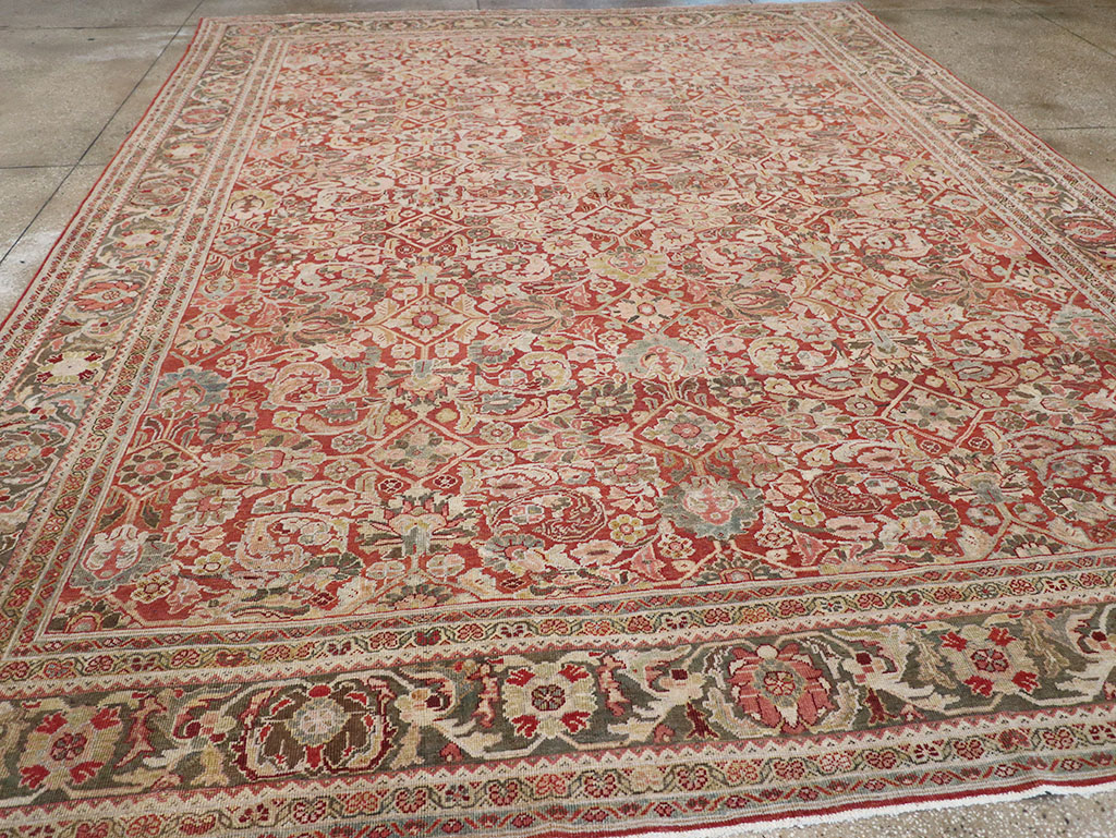Antique Persian Mahal Room Size Carpet, No.26462 - Galerie Shabab