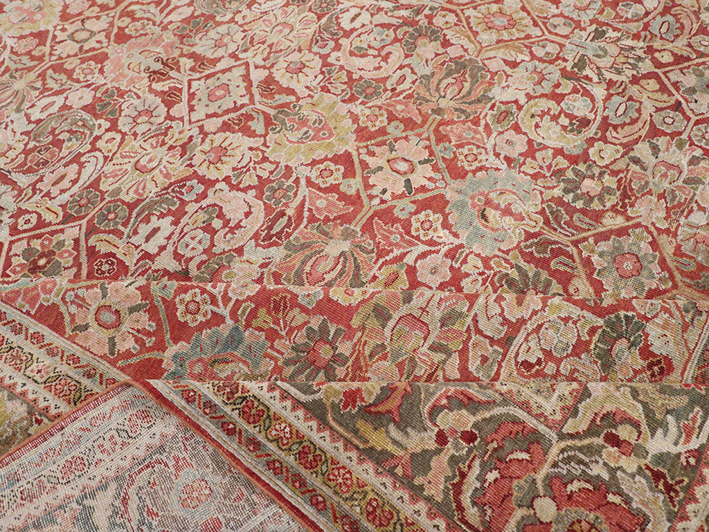 Antique Persian Mahal Room Size Carpet, No.26462 - Galerie Shabab