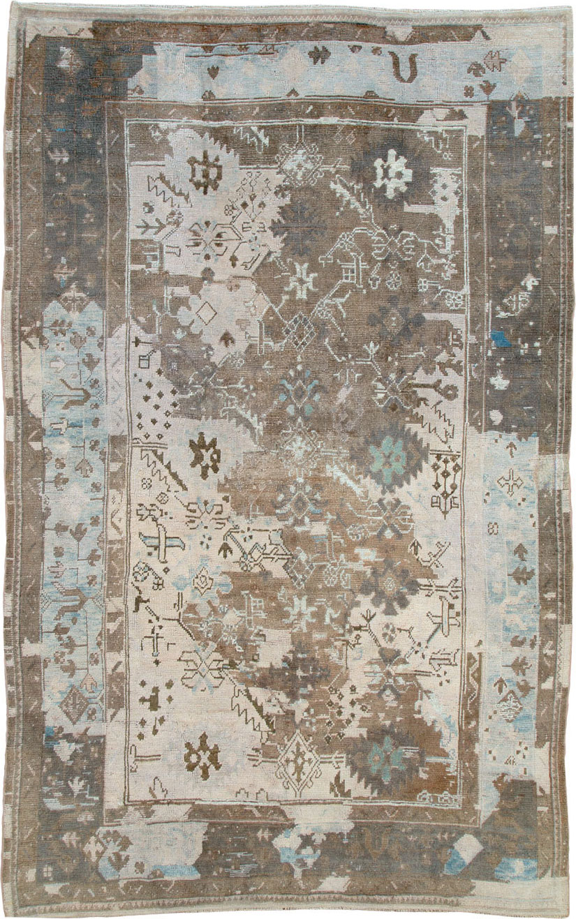 Vintage Turkish Oushak Carpet, No.26476 - Galerie Shabab