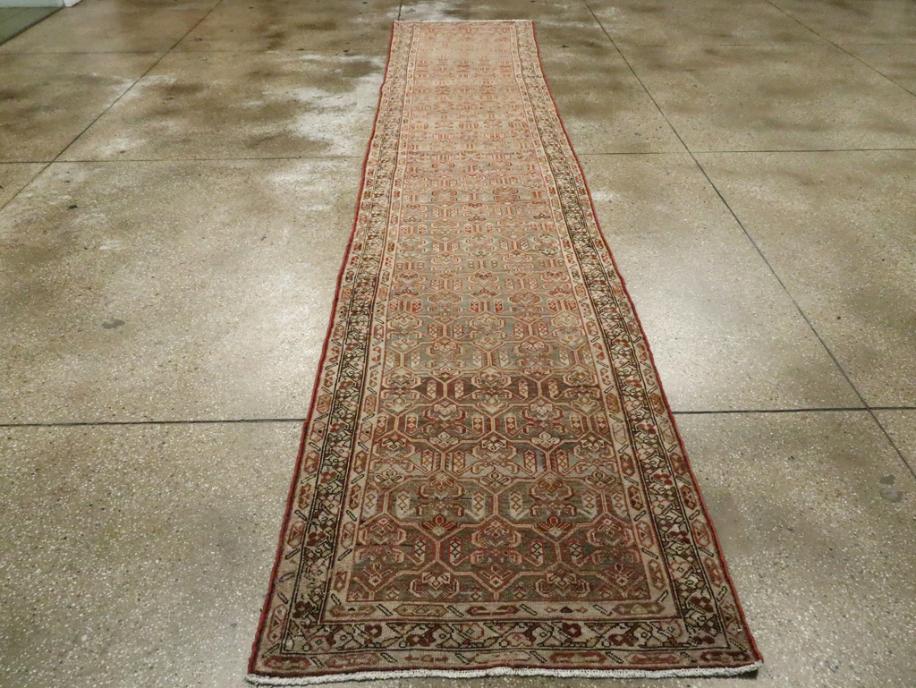 Antique Persian Malayer Long Runner, No.26487 - Galerie Shabab