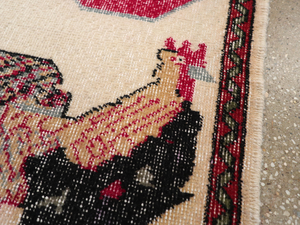 Vintage Pictorial Anatolian Rug, No.26489 - Galerie Shabab