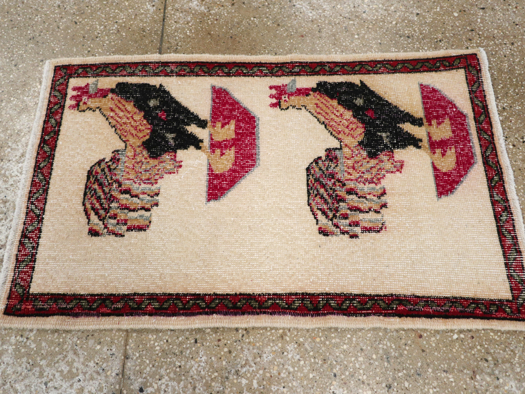 Vintage Pictorial Anatolian Rug, No.26489 - Galerie Shabab