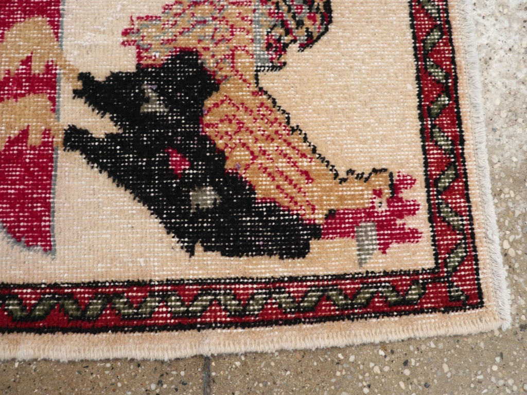 Vintage Pictorial Anatolian Rug, No.26489 - Galerie Shabab