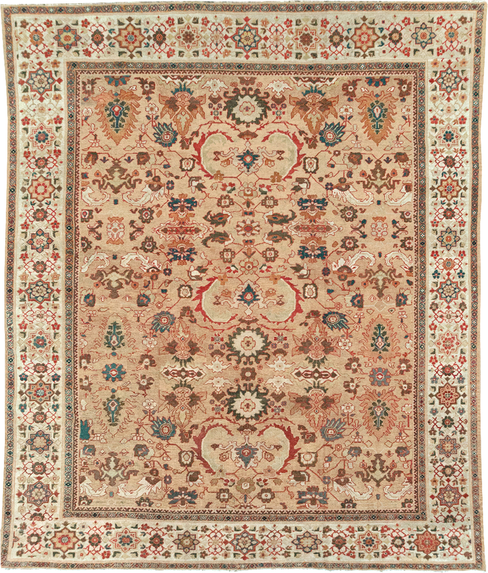 Antique Persian Mahal Room Size Carpet, No.26492 - Galerie Shabab