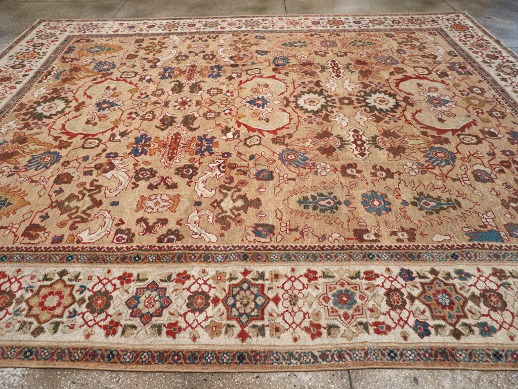Antique Persian Mahal Room Size Carpet, No.26492 - Galerie Shabab