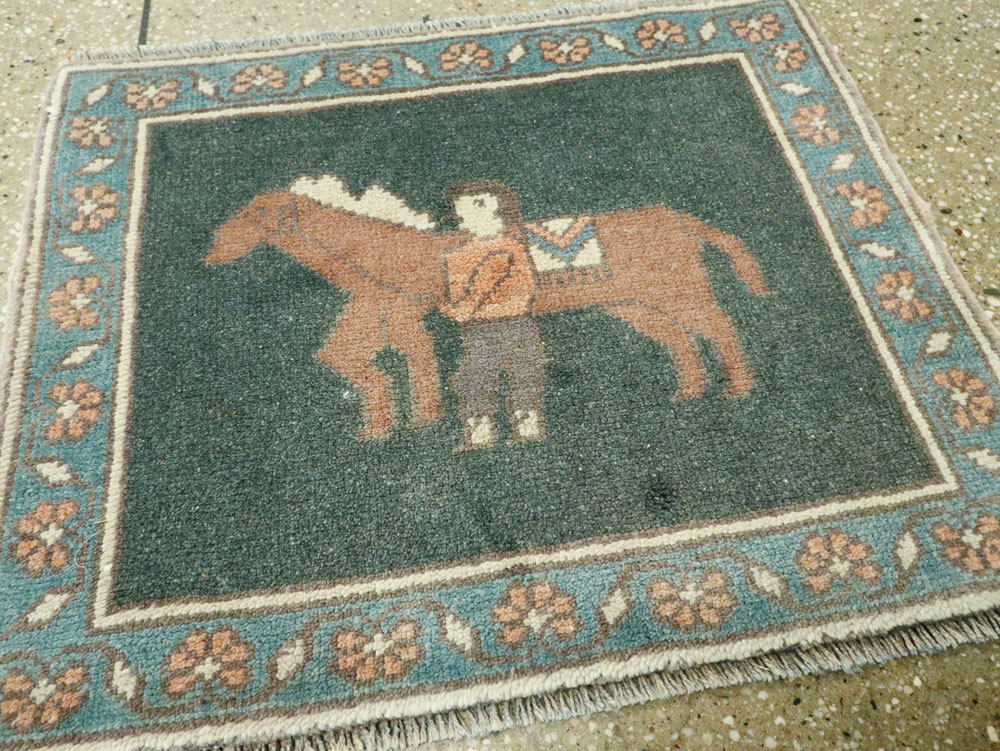 Vintage Turkish Anatolian Pictorial Rug, No.26497 - Galerie Shabab