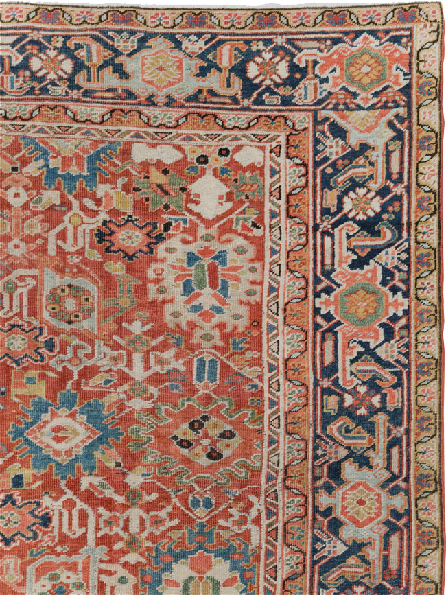 Antique Persian Heriz Room Size Carpet, No.26500 - Galerie Shabab