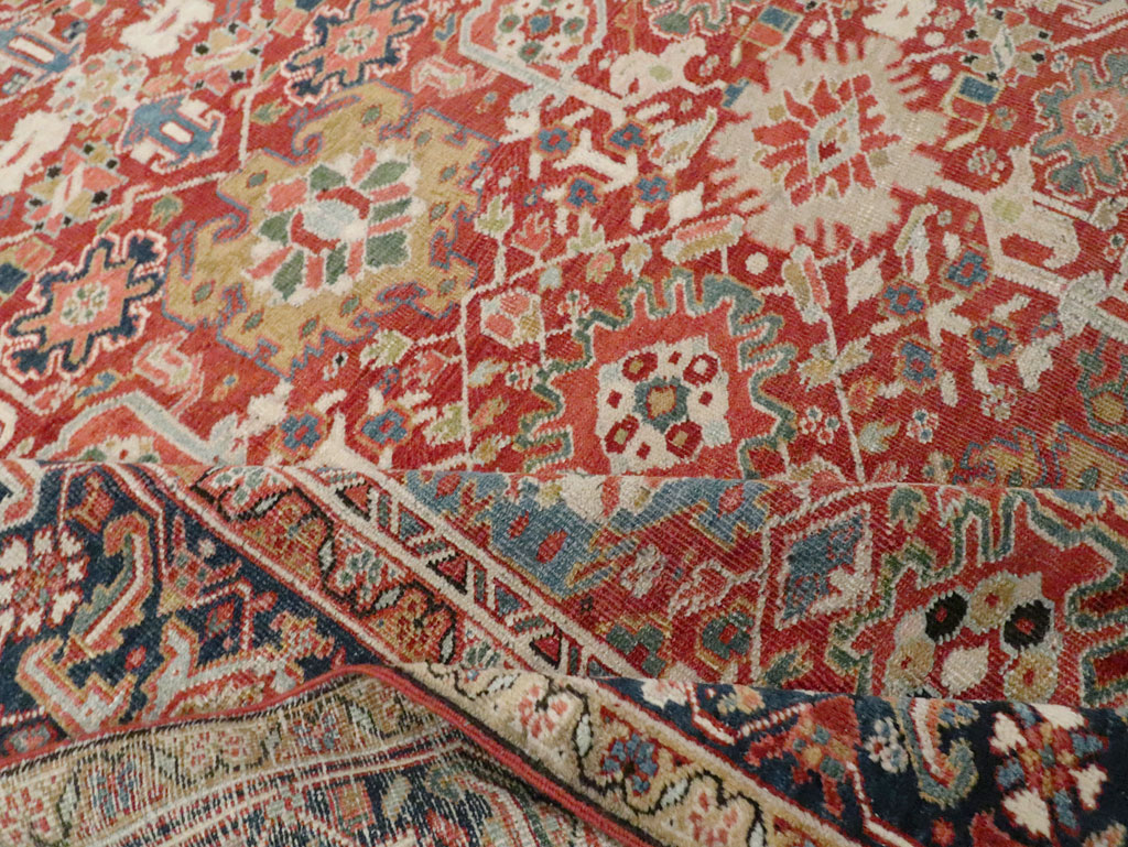 Antique Persian Heriz Room Size Carpet, No.26500 - Galerie Shabab